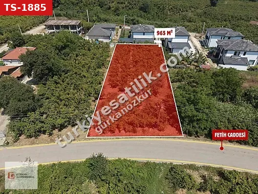 GÜRKAN GAYRİMENKUL MAHMUTBEY MH. SATILIK 965 M² İMARLI ARSA